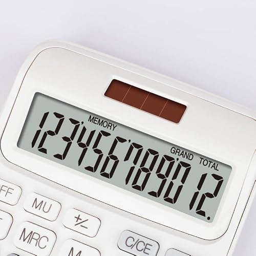 Financial Calculator Gift Solar 12 Bit Widescreen Macaron Computer