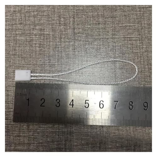 Clothing Tag Rope 2000Pcs Nylon Snap Lock Pin Loop Fastener Hook Ties Easy and Fast to Attach Hang Tag Strings Hangtag Seal Tags