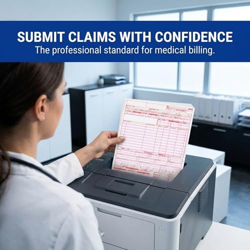 ComplyRight UB-04 Hospital Claim Form, Insurance Claim Form, 8-1/2" x 11", Pack of 2,500, Healthcare Office Work Supplies for Clinical Providers