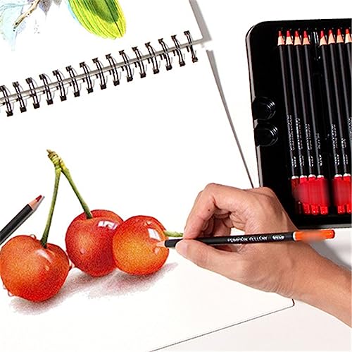 SIDUFHAOPKLL 180 Colours Oil Based Coloured Pencils Iron Box Set Art Painting Drawing Supplies Graffiti