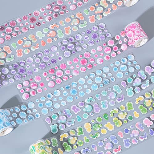 UOHLCX Dream Bubble Decorative Adhesive Tape Washi DIY Scrapbooking Sticker Label