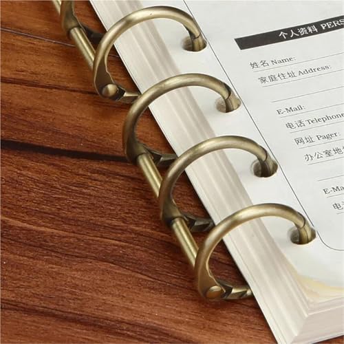 Binder Rings 20PCS Ring Binder Clips Detachable Buckle Loose-Leaf Binder 3 Rings Metal Binding Clips Office School Supplies for Report Covers(Black 3cm)