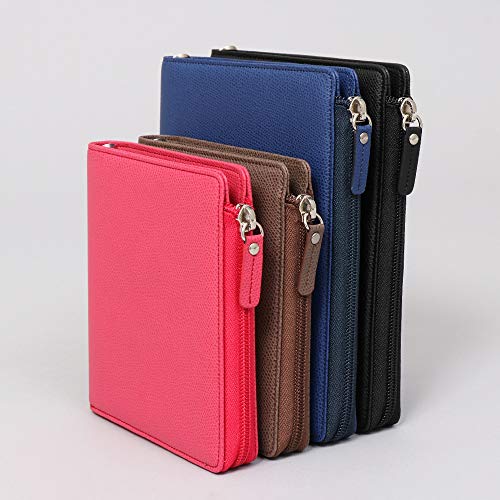 Quovadis Personal Organizer Cover, Bible Size, L Zip, Timer 17, Club, Flamboise qv93602rofran