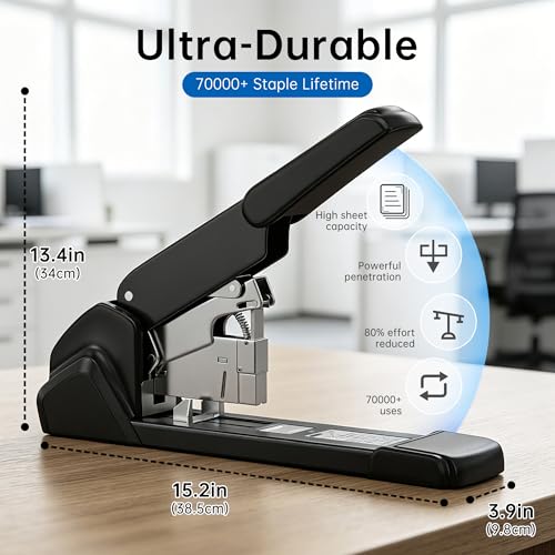 Pro Heavy Duty Stapler 240Page Capacity Extra Large Desktop Office Stapler-