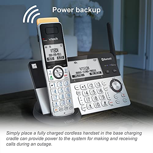 VTech IS8101 Accessory Handset for IS8151 Phones with Super Long Range up to 2300 Feet DECT 6.0, Call Blocking, Connect to Cell, Headset jack, Belt-clip, Power backup, Intercom and Expandable to 12 HS