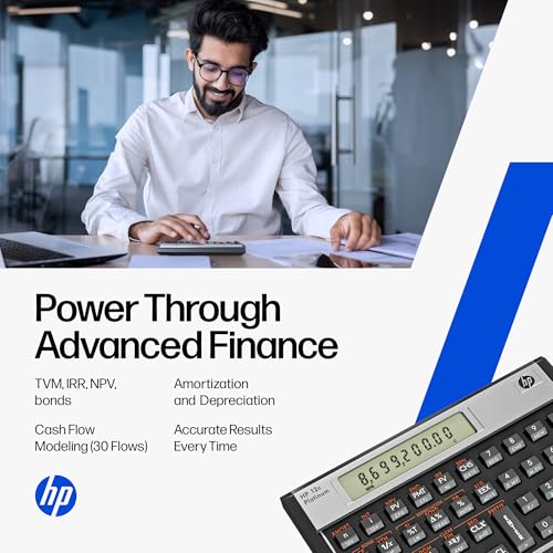 HP 12C Platinum Financial Calculator, 130+ Functions, RPN, Undo Key