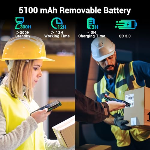 Tera Android 13 Barcode Scanner PDA: HS7 Engine IP67 for Warehouse, P400