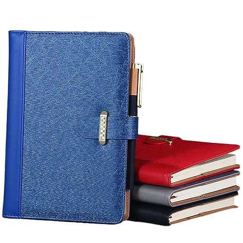 SIDUFHAOPKLL A5 Buckle Paperback Book, Spliced Hardcover Notebook, Business Office Diary, 4 Pieces