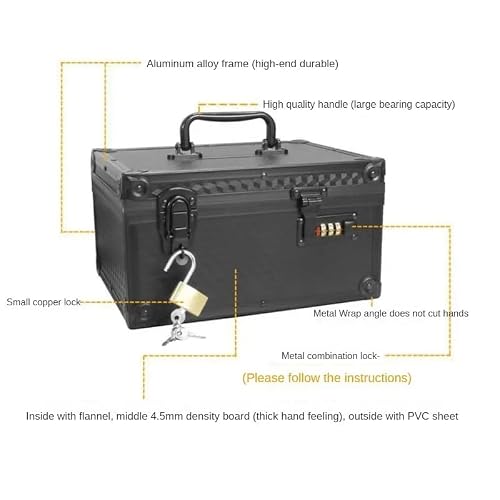 Key Lock Box Safe Storage Waterproof Organizer Secret Cabinet Outdoor,Password Piggy Bank for Children and Adults Cash Coin Piggy