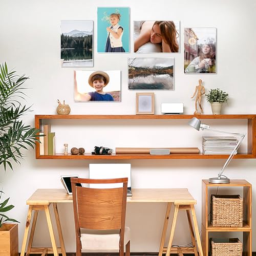 Aheroi Acrylic Sign Holder 8.5x11 Wall Mount, Wall Sign Flyer Holder 30Pcs