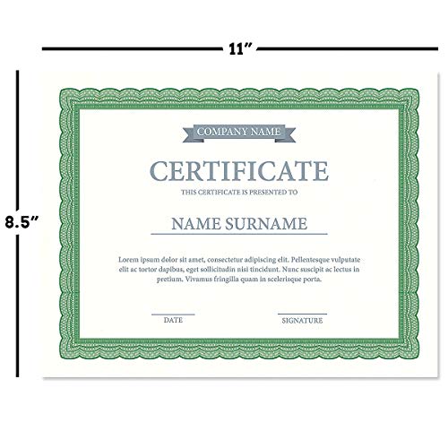 Fine Stationary Parchment Certificate Papers