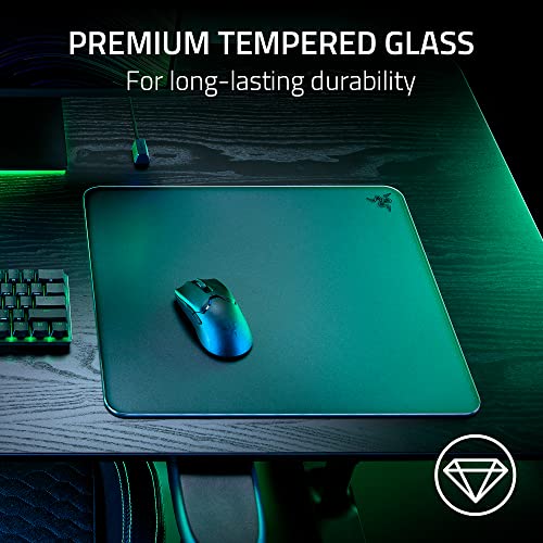 Razer Atlas Tempered Glass Gaming Mouse Mat, Black