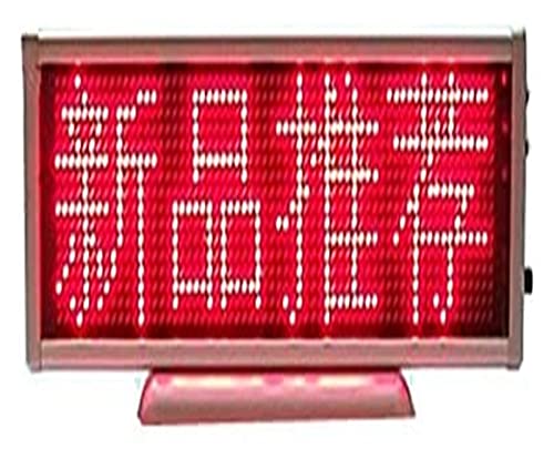 MekUk LED Sign Board Scrolling Message 40×6CM LED Scrolling Sign Screen Message Display Moving Desk Board Advertising Programmable For Restaurant Shop Party Bar Exhibition (Pink) for Store, Car, Busin