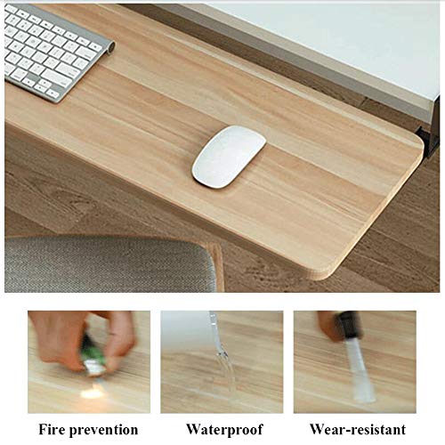 ACXZ Keyboard Tray Under Desk Sliding with C Clamp Mount System, Slide-Out Platform Computer Keyboard Drawer, for Typing, No Drilling(52cm×25cm, 65cm×25cm, 75cm×25cm)