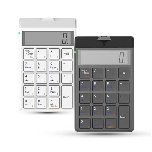 Calculator Keypad Charging Financial Accounting Keyboard 12-Digit Display Dual-use