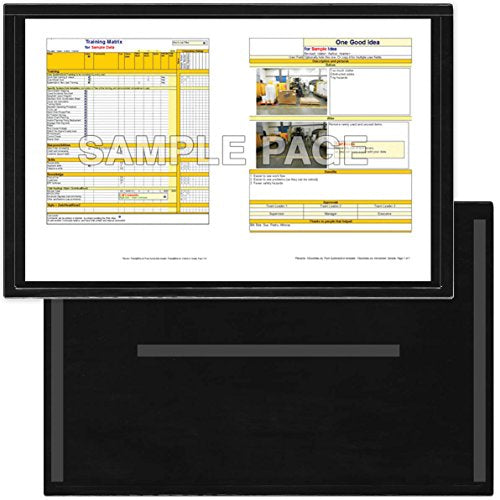 StoreSMART® - Black Document Frame (Window) - Magnetic - 11" x 17" Pages - 25-Pack - R3871M-BK-25