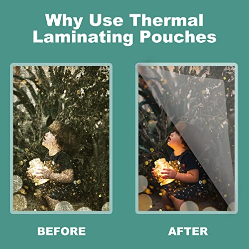 BESTEASY Clear 9" x 11.5" Thermal Laminating Sheets 3 mil Letter Size Thermal Laminating Pouches, Hold 8.9'' x 11.4'' Letter Size Sheets, Pack of 1000