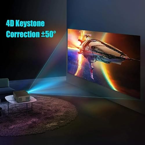 Native 1920 X 1080P Projector 9000L Upgrad Video Support 4k Zoom Home & Outdoor