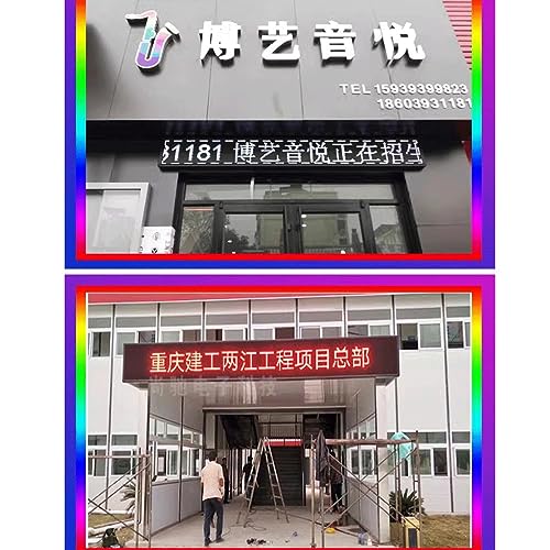 MekUk LED Sign Board Scrolling Message Led Scrolling Sign,Programmable Scrolling Message Sign for Store, Car, Business, Promotion (Color : Red, Size : 105 * 41cm)