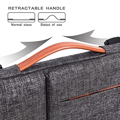 LLLSSS Multi-use Strap Laptop Sleeve Bag with 2 Handle Laptop Shockproof Computer Notebook Bag(E,13-inch)