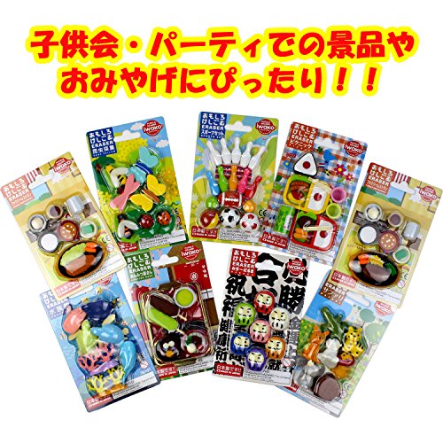 Iwako SCERBRI010 Erasers in The Sea, Blister Pack of 10