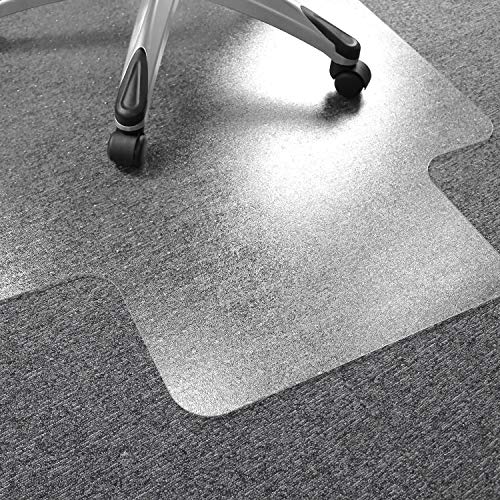 Floortex Poly Rctglr Lipped ChairMat Plush Pile Carpet48X53 (FR1113427LR)