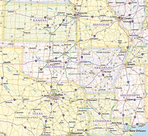 United States Laminated Wall Map (60" x 38")