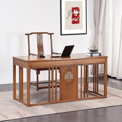LINKIO Home Office Desks Wooden Desk Chinese Style Desk Writing Desk Calligraphy Desk Study Office Computer Desk Computer Table Desk