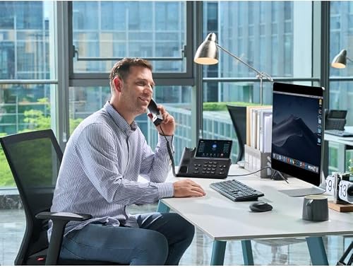 YealinkT74W IP Phone (1301010) - Corded/Cordless - Bluetooth, Wi-Fi - 10 Multiple Conferencing - Wall Mountable