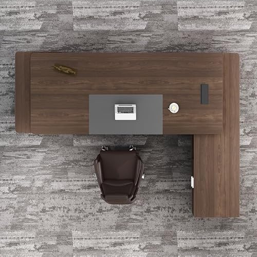 LINKIO Home Office Desks Boss Desk Office Simple Large Desk President Manager Desk Furniture Computer Table Desk