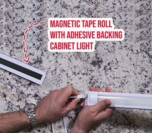 Magnetic Tape Roll with Adhesive Backing - Strip of Peel and Stick Magnets - Extremely Strong & Sticky by Flexible Magnets -120 mil - (0.5" x 100')