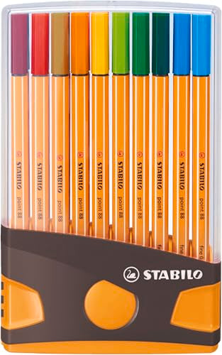STABILO Fineliner point 88 - ColorParade - Assorted Colours - 20 pcs