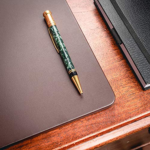 Dacasso Classic Leatherette Mat Desk pad, 30 x 19, Chocolate Brown (P3434)