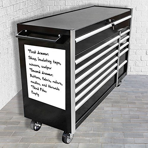 Dry Erase Magnetic Roll, Glossy White Write on/Wipe Off Magnet, 24 inches by Flexible Magnets (2 ft x 25 ft)