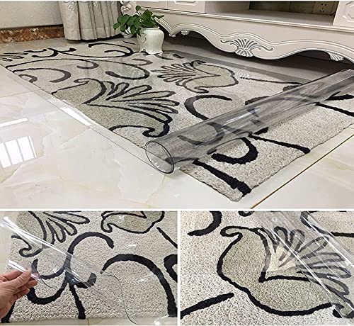 Hard-Floor Chair Mats Crystal Clear Hard-Floor Chair Mats Super Thin Office Chair Mat, Plastic Floor Mat, Hard Floor Tile Floor Protector Mat, Indoor Outdoor Anti Slip Doormat, Can Be Used on Carpet o