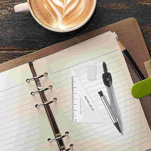 OREKPOT Compass Geometry Tool Mathematical Geometry Set with Storage Box, Including Compass, Ruler, Protractor, Refills, Suitable for Drawing and Students Drafting Tools Geometry
