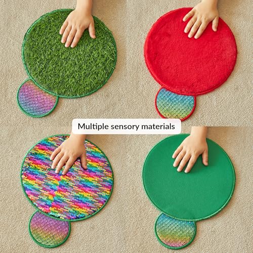 ODOXIA Sensory Wall Panel | Sequin Busy Board for Sensory Room and Daycare | Montessori Toys and Activity | Autism Mats and Squares for Toddlers and Kids