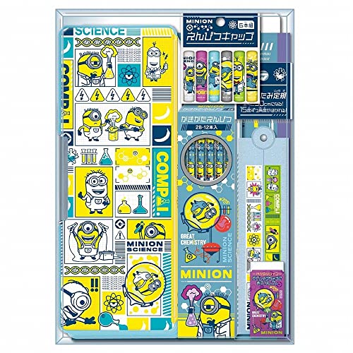 Showa Note Minions Gift Set, Stationery Set, Crystal Case Type 950520M01