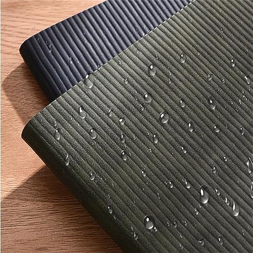 KMHJFXX A5 Color Striped Soft Leather Business Notebook, Diary, Office Student, 5 Sets