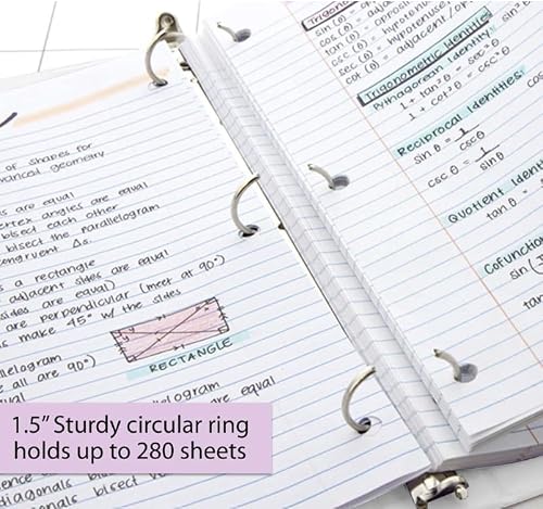 12 Pack, 1.5" White 3-Ring View Binder w/ 2-Pockets