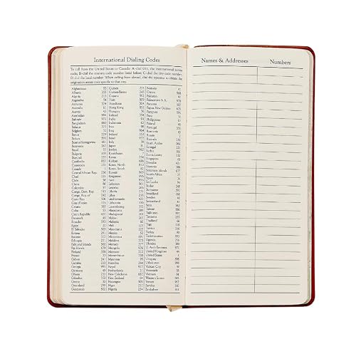 Graphic Image 2027 6"Pocket Datebook - Goatskin Leather Bound - USA