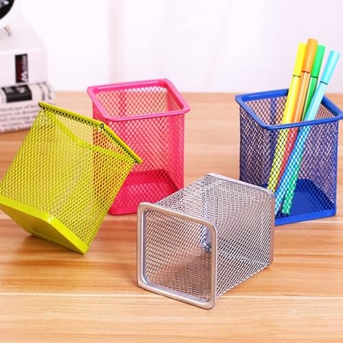 VIDI Mesh Pen Holder Multifunctional Metal Storage Box Pencil Ruler Scissors Small Clutter Desk Organizer