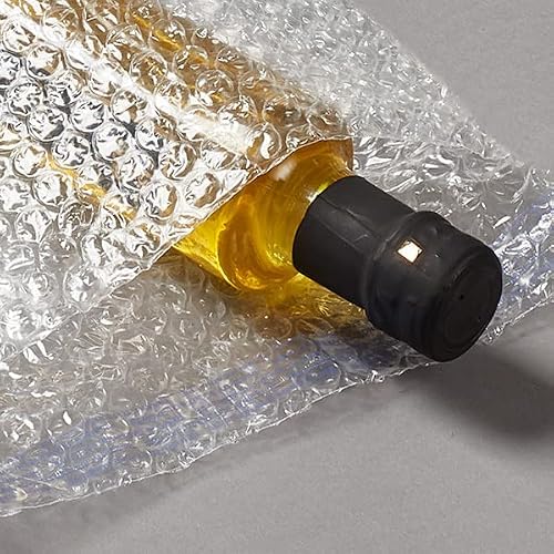 Amiff Shipping Bubble Bag, 4 x 7.5 Inches. 400 Pack Clear Bags for Packaging. Self Seal Bubble Pouches for Packing. Waterproof Polyethylene Storage Moving Bags. Packing Materials for Fragile Items