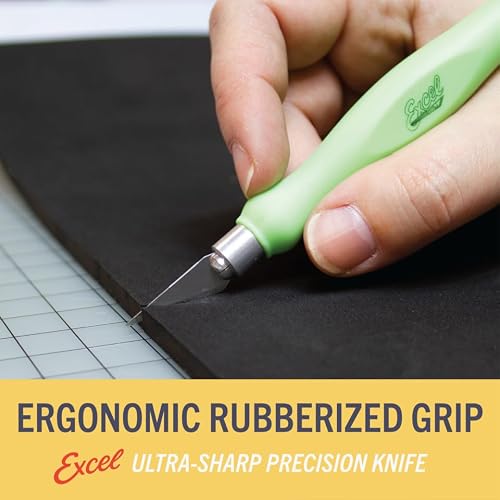 Excel Blades #2 100-Pack Angled Stencil Craft Blades, Carbon Steel, USA