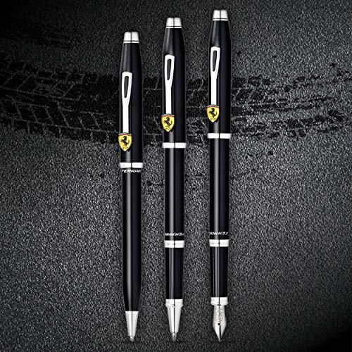 Cross Century II Scuderia Ferrari Refillable Ballpoint Pen, Medium Ballpen, Includes Luxury Gift Box - Black Lacquer