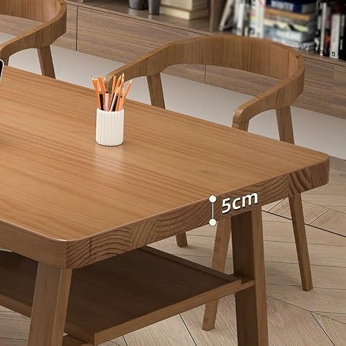 XUNTING Pc Desk Solid Wood Home Workbench Living Room Modern Simple Large Desktop Long Desk Storage Desk Computer Desk Study Table Study Table(180 * 80 * 75cm)
