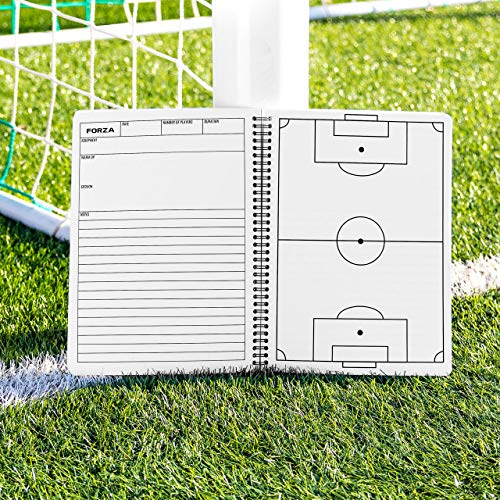 FORZA Soccer Coaching & Training Notebook – Durable, Wire-Bound Session Planner for Soccer Coaches, Available in A4 & A5 Sizes (A4)