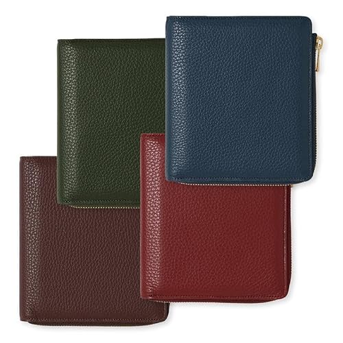 Quobadis Genuine Leather Notebook Cover [Mini 6 Sizes/L Zip Cover] Timer 14 French Classic Brown QUOVADIS Timer14 qv937lzfcbr