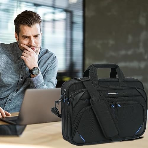 KROSER 15.6 Inch Laptop Briefcase Computer Bag, Messenger Shoulder Bag