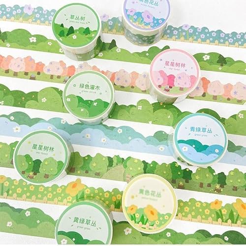 QERTYHJK Masking Washi Tape Art Decorative Adhesive DIY Scrapbooking Sticker Label
